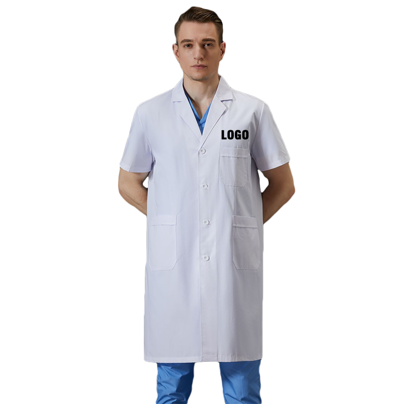 Medical Lab Logo - Gepersonaliseerde unisex laboratoriumjassen voor heren Kwaliteit
