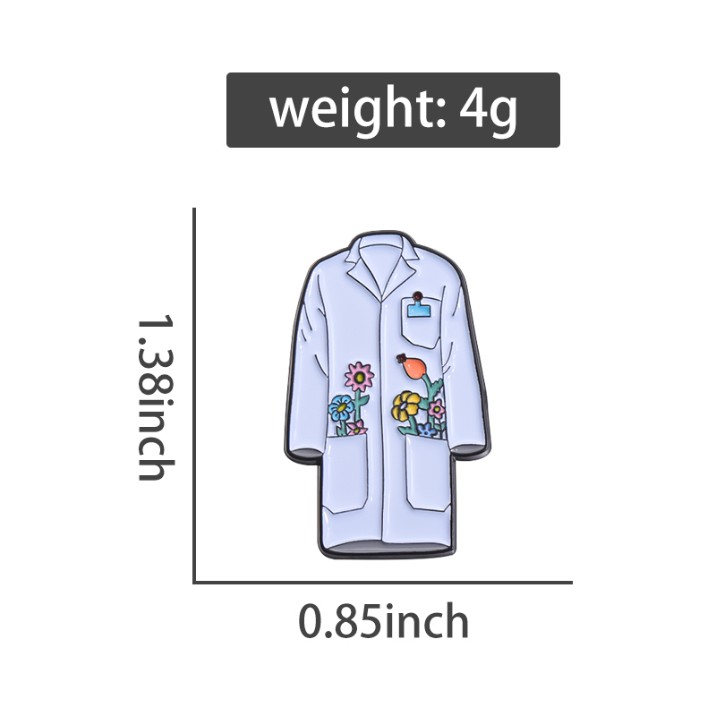 Bloemen Lab Coat Emaille Pins  - Medical Lab Logo recensie en prijs