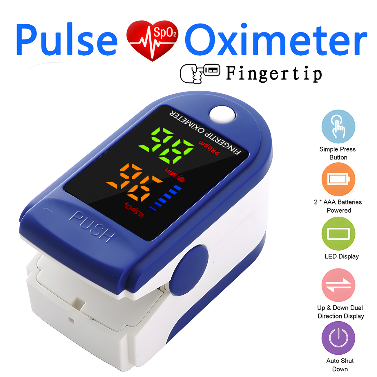 Nieuwe huishoudelijke infraroo - Pulse Oximeter recensie en prijs