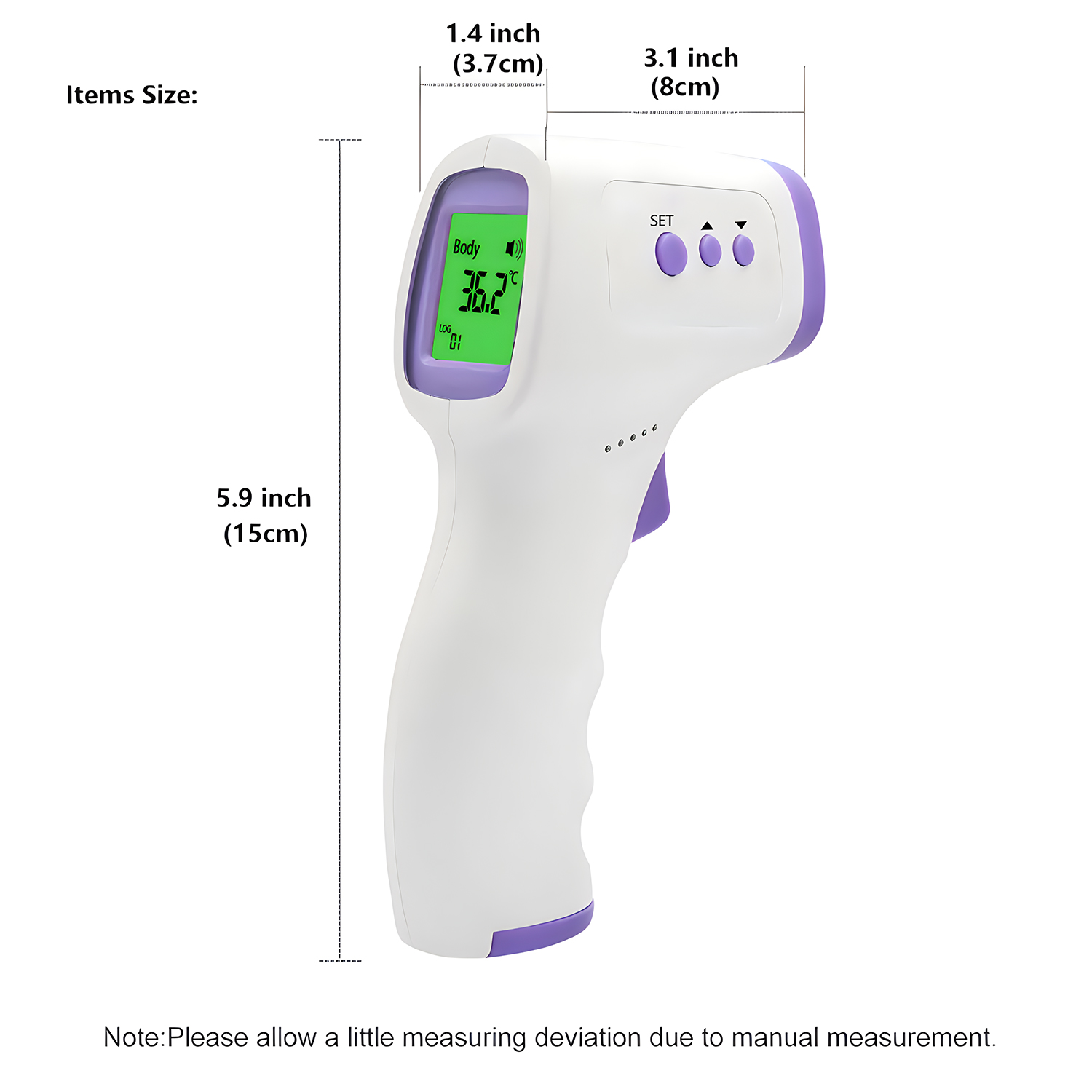 Digitale infrarood-voorhoofdth - Pulse Oximeter recensie en prijs
