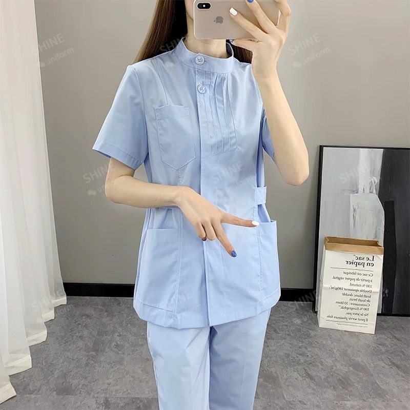 Roze verpleegstersuniformen Me - Medical Lab Logo recensie en prijs