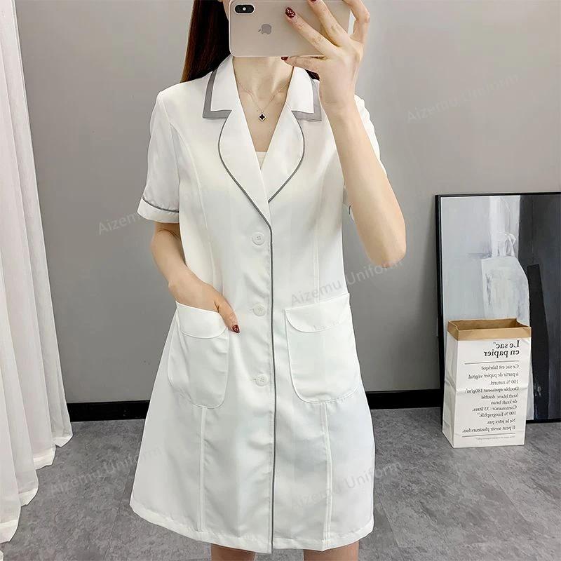 Vrouwen Korte Spa Uniformen lo - Medical Lab Logo recensie en prijs